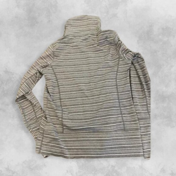 Lululemon Stride Jacket Multi Stripes Pattern Zip Closure & Stretch Fabric W 10 - Picture 2 of 7